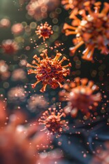 Vibrant red and orange flowers with a soft, out-of-focus background. Perfect for adding a pop of color to any design