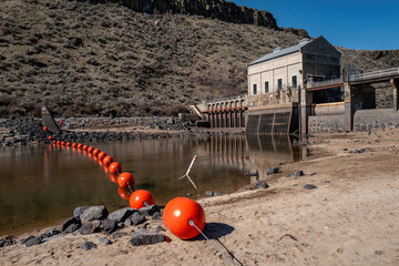  Boise River diversion dam at low water