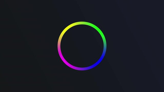 Watch mesmerizing gradient circle animation, where colors blend seamlessly to create a captivating visual experience.