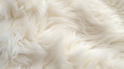 Background picture of a soft fur white carpet.Generative AI
