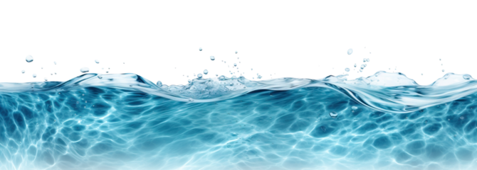 Sea water surface cut out
