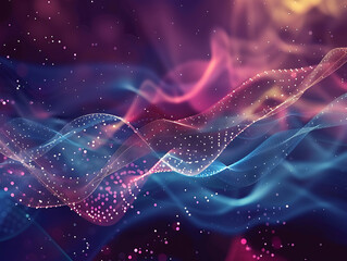 Abstract Symphony of Digital Elegance - Geometric Harmony in Shades of Blue.