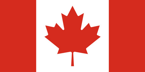 Canada flag. Canadian flag. Canada Day. Vector illustration