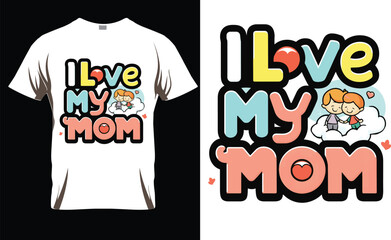 Mother's day typography t-shirt design,Mother's day t-shirt design, My mother is my heart, Happy Mother's Day 2024, mom t-shirt design,vector, illustration,5