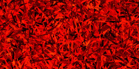 Fototapeta premium Dark Orange vector pattern with polygonal style.