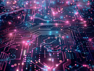 Fototapeta premium Abstract Circuit Board Mosaic Background Design Concept Art Technology Pattern.