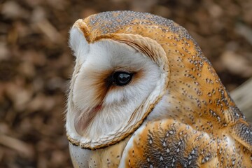 Naklejka premium A detailed view of a bird of prey, perfect for educational materials