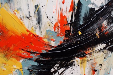 Vibrant Oil Painting  A Splash of Colors