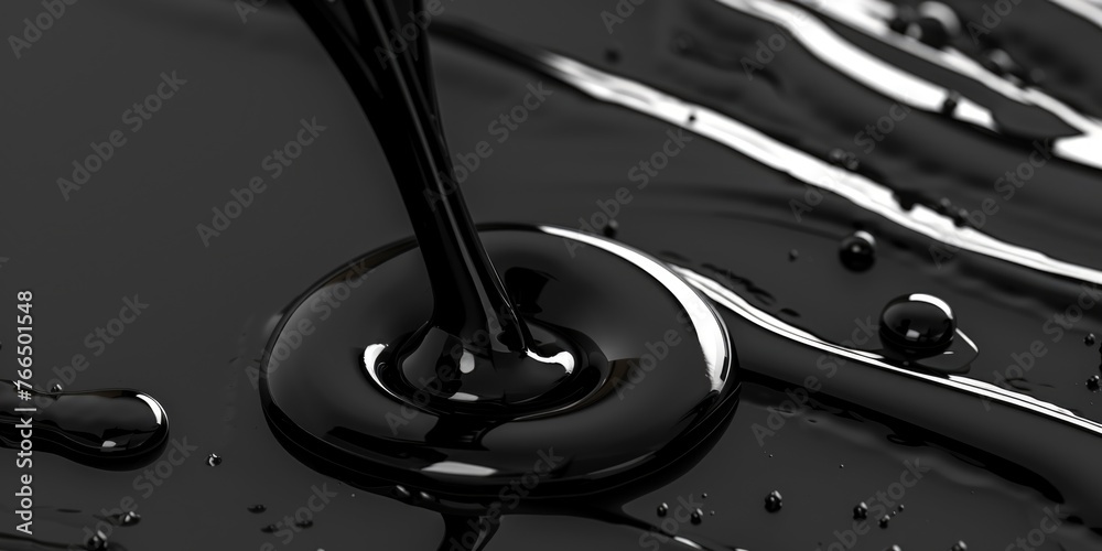 Poster Close up of a liquid drop on a sink faucet. Perfect for illustrating water conservation concepts