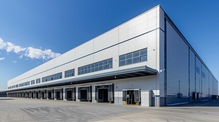 Obraz premium modern building of a logistics center for freight and transport