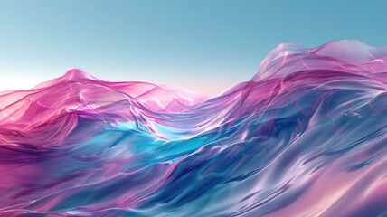 The abstract picture of the colourful liquid that has been mixing with blue and pink colour and form the beautiful colour wave that cannot be found anywhere in the nature but made by a human. AIGX01.