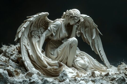 Fallen Angel Rear View Fallen Angel Statue Images – Browse 3,463 Stock Photos, Vectors, and ...