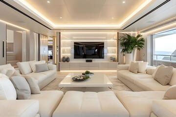 Fototapeta premium Royal Retreat Luxury Bedroom Furniture Sofa Setting in Fully Brighted