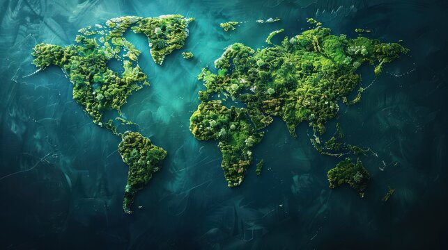 Crowdsourced environmental monitoring data displayed on a global map, highlighting the achievements of climate movements