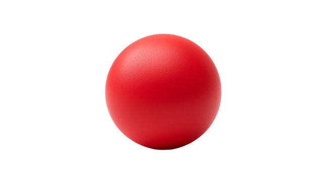 A vibrant red egg rests elegantly on a pristine white background