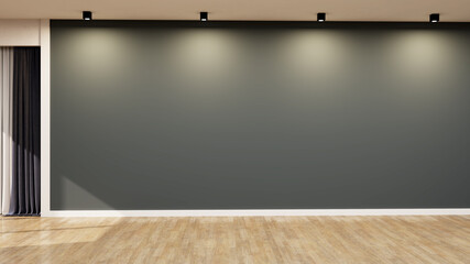 Large luxury modern bright interiors Living room mockup illustration 3D rendering image - 766508186