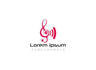 profesional Music note symbols logo and icons template