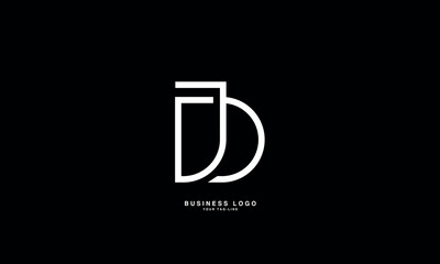 JD,D J, J, D, Abstract Letters Logo monogram