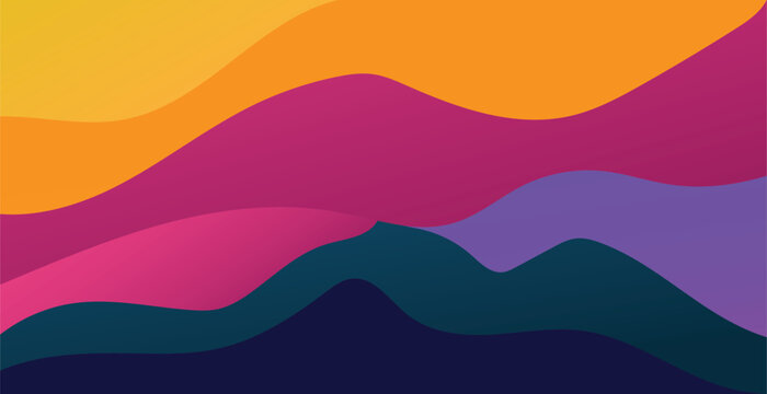 Abstract background with waves colorful.