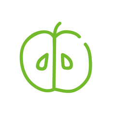 Single color hand-painted vegetable small icon pack