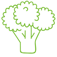 Single color hand-painted vegetable small icon pack