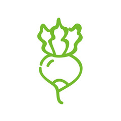 Single color hand-painted vegetable small icon pack