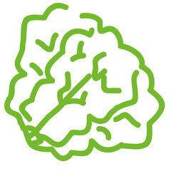 Single color hand-painted vegetable small icon pack