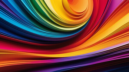 Fototapeta premium Colorful rainbow swirling background, colored texture
