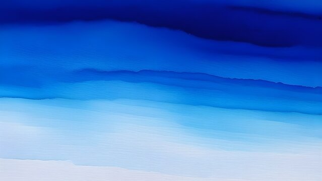 Blue watercolour gradient, watercolor paint stripes background