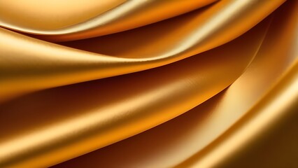 Golden textile, fabric texture background, drapery