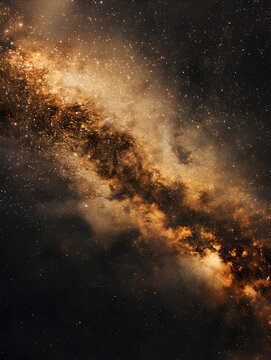 Mapping the Cosmic Dance - A Celestial Inferno Illuminating the Depths of the Milky Way Galaxy © Mickey