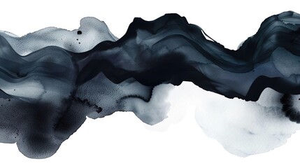 Obraz premium Abstract wave of ink or watercolors, abstract shape