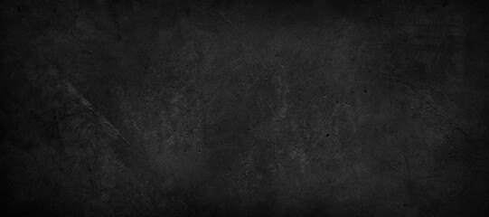Textured grunge dark black concrete wall background - 766522531