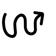 Black doodle Arrow 