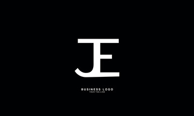 JE,E J, J, E, Abstract Letters Logo Monogram