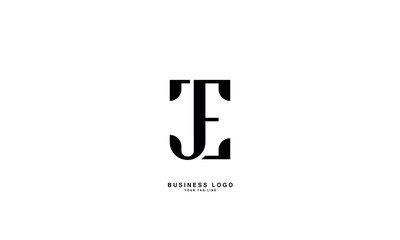 JE,E J, J, E, Abstract Letters Logo Monogram
