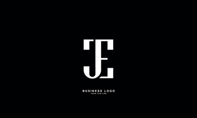 JE,E J, J, E, Abstract Letters Logo Monogram