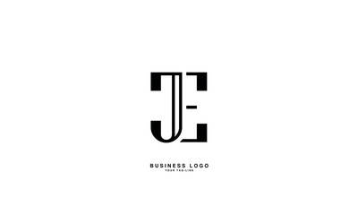 JE,E J, J, E, Abstract Letters Logo Monogram