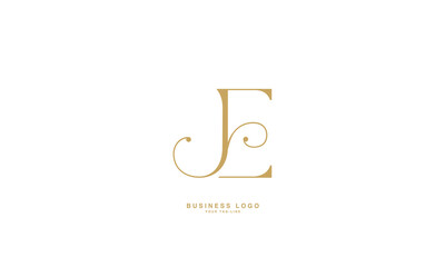 JE,E J, J, E, Abstract Letters Logo Monogram