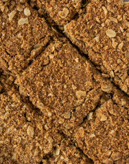 Top View Close-Up Vegan Dates Square