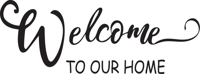 vector welcome sign