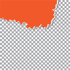 torn paper edges, seamless horizontally, vector