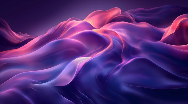 Flowing purple silk, banner background image