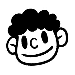 png, people face, cartoon design element, cartoon ,png cartoon, doodle, handdraw, design, charactor, cute, kwaii, cartoon clipart, black and white