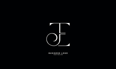 JE,E J, J, E, Abstract Letters Logo Monogram