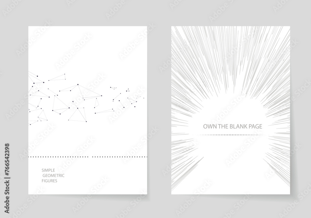 Poster Abstract grid link brochure design. Point communicate hub. Connect scientific random formula