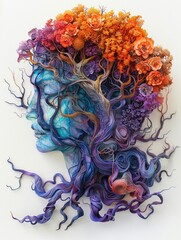Rootwhispers intricate patterns intertwine with delicate tendrils of swirling colors , Hyper realistic