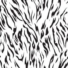 Tiger skin texture black and white