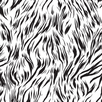 Tiger skin texture black and white