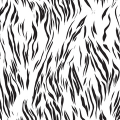 Tiger skin texture black and white